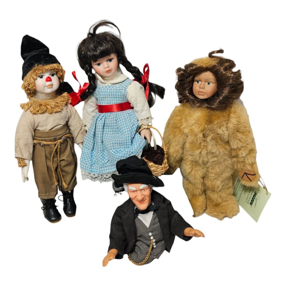 Vintage Seymour Mann Wizard of Oz Dolls 10" Figures 1970s Plus Mego Wizard Toys